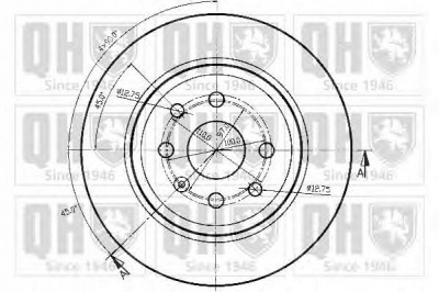 QUINTON HAZELL bdc3776 -  Тормозной диск